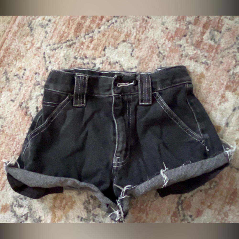 PacSun Black Denim Shorts